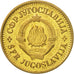 Moneda, Yugoslavia, 20 Para, 1980, BC+, Latón, KM:45