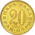 Moneta, Jugosławia, 20 Para, 1980, VF(30-35), Mosiądz, KM:45