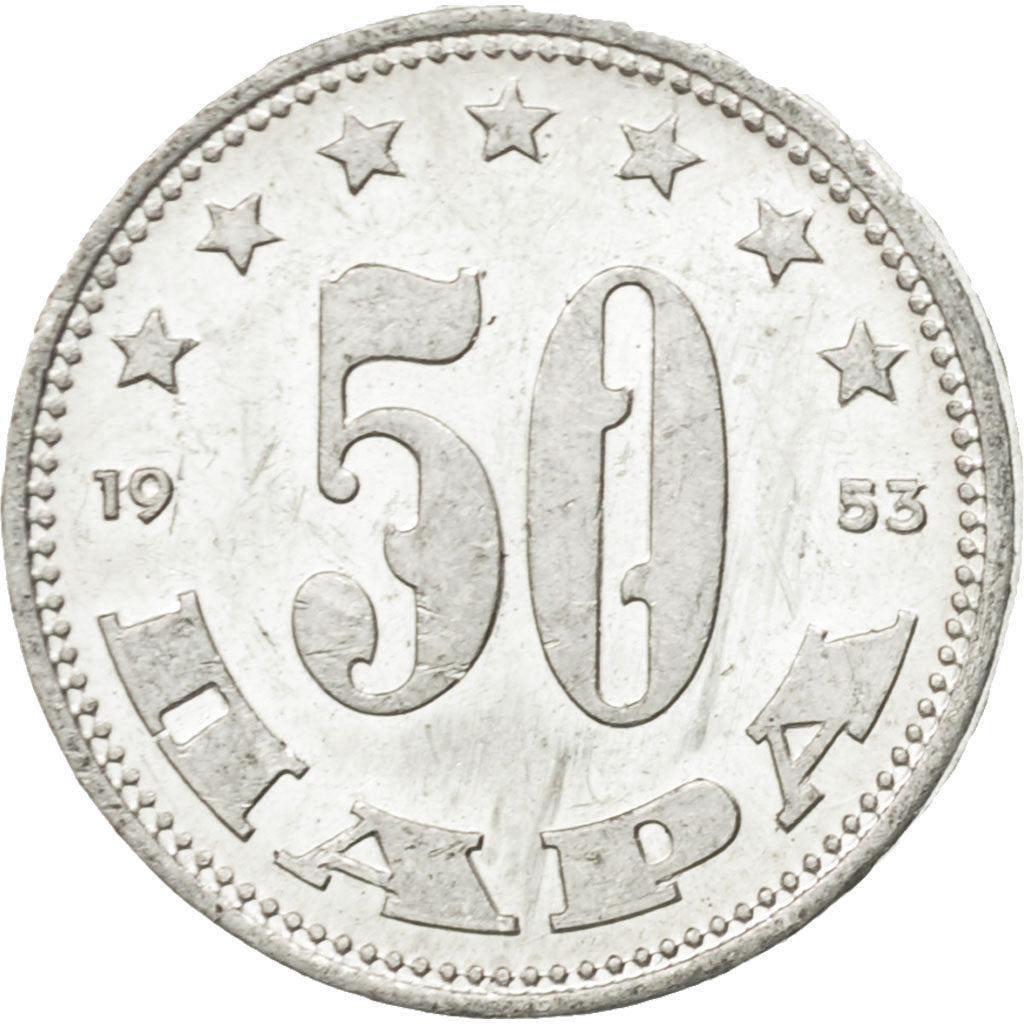 Moneta, Iugoslavia, 50 Para, 1953, SPL-, Alluminio, KM:29