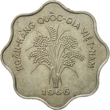 Moneda, Vietnam, STATE OF SOUTH VIET NAM, 5 Dông, 1966, Vantaa, MBC, Cobre -
