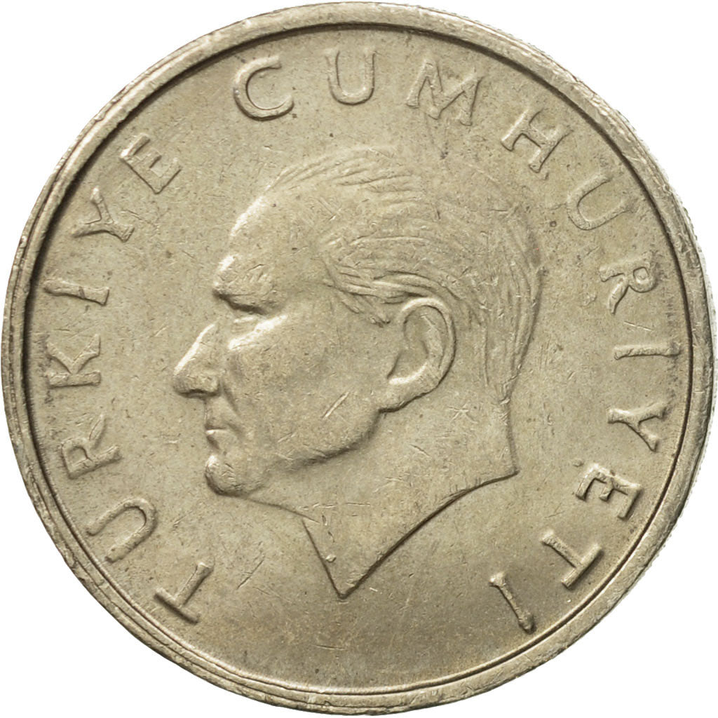 Moneta, Turcja, 10000 Lira, 10 Bin Lira, 1995, AU(50-53), Miedź-Nikiel-Cynk