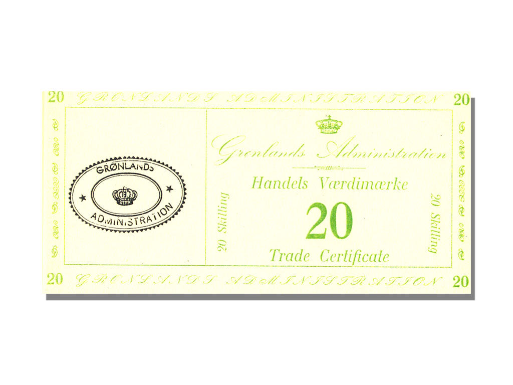 Billet, Greenland, 20 Skilling, NEUF