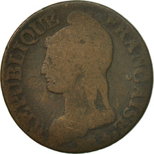 Moneda, Francia, Dupré, Decime, AN 4, Paris, BC, Bronce, KM:636.1, Le