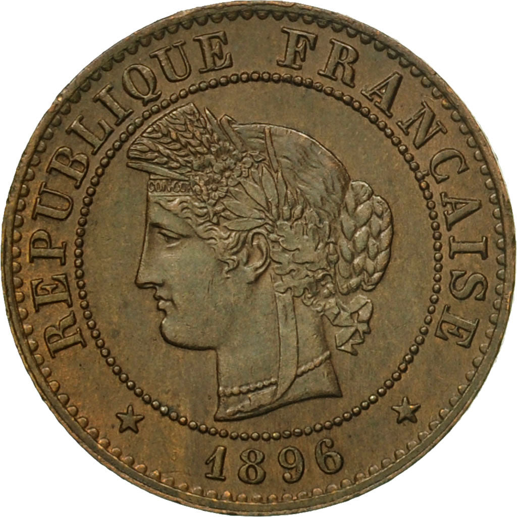 Moneda, Francia, Cérès, Centime, 1896, Paris, MBC+, Bronce, KM:826.1, Le