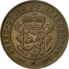 Coin, Luxembourg, William III, 2-1/2 Centimes, 1854, Utrecht, AU(50-53), Bronze