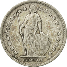 Moneta, Svizzera, 1/2 Franc, 1908, Bern, BB, Argento, KM:23