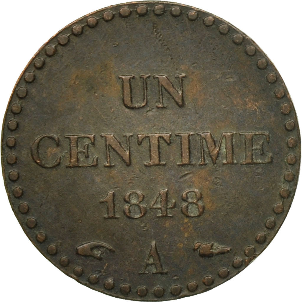 Monnaie, France, Dupré, Centime, 1848, Paris, TTB, Bronze, KM:754, Le