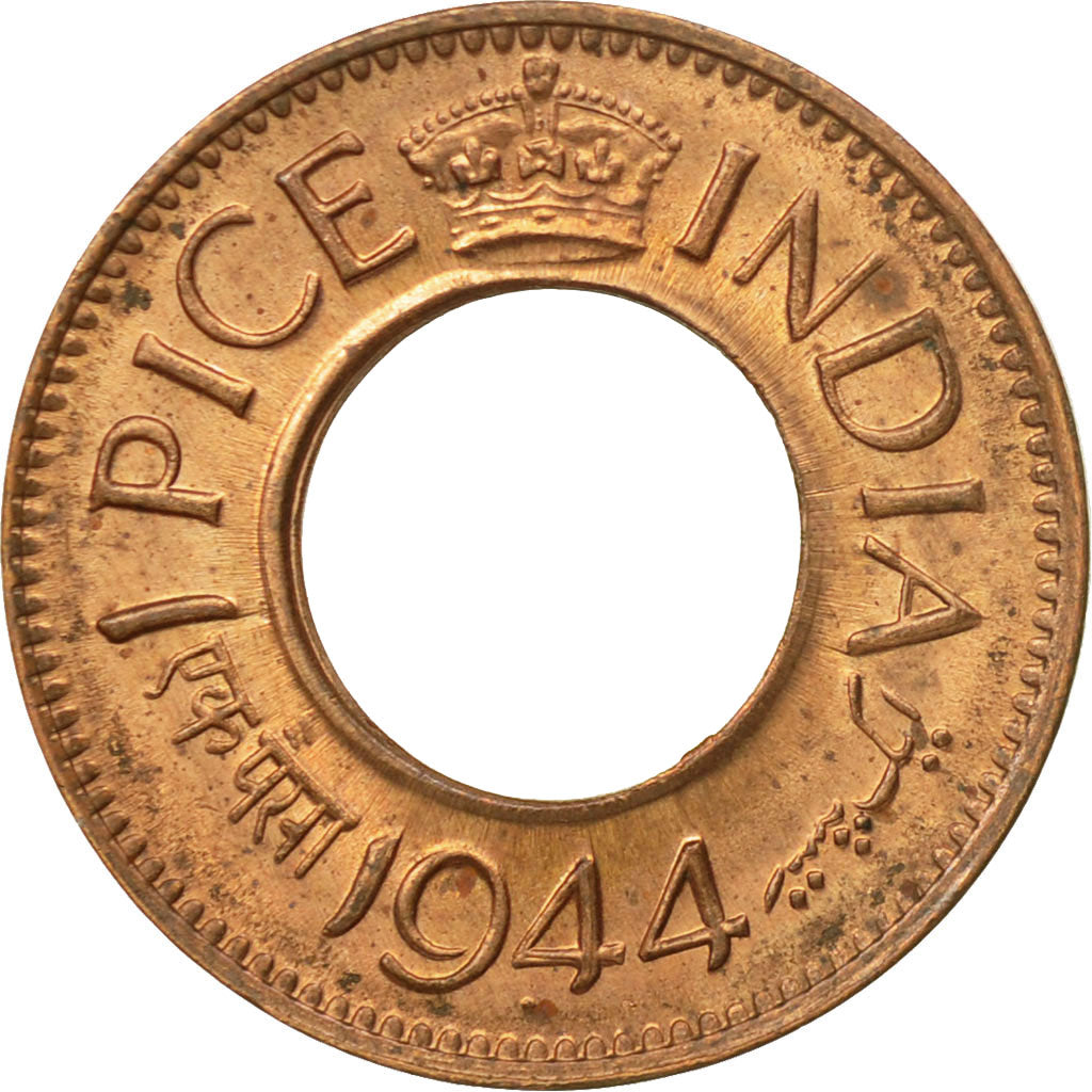 Münze, INDIA-BRITISH, George VI, Pice, 1944, Pretoria, STGL, Bronze, KM:533