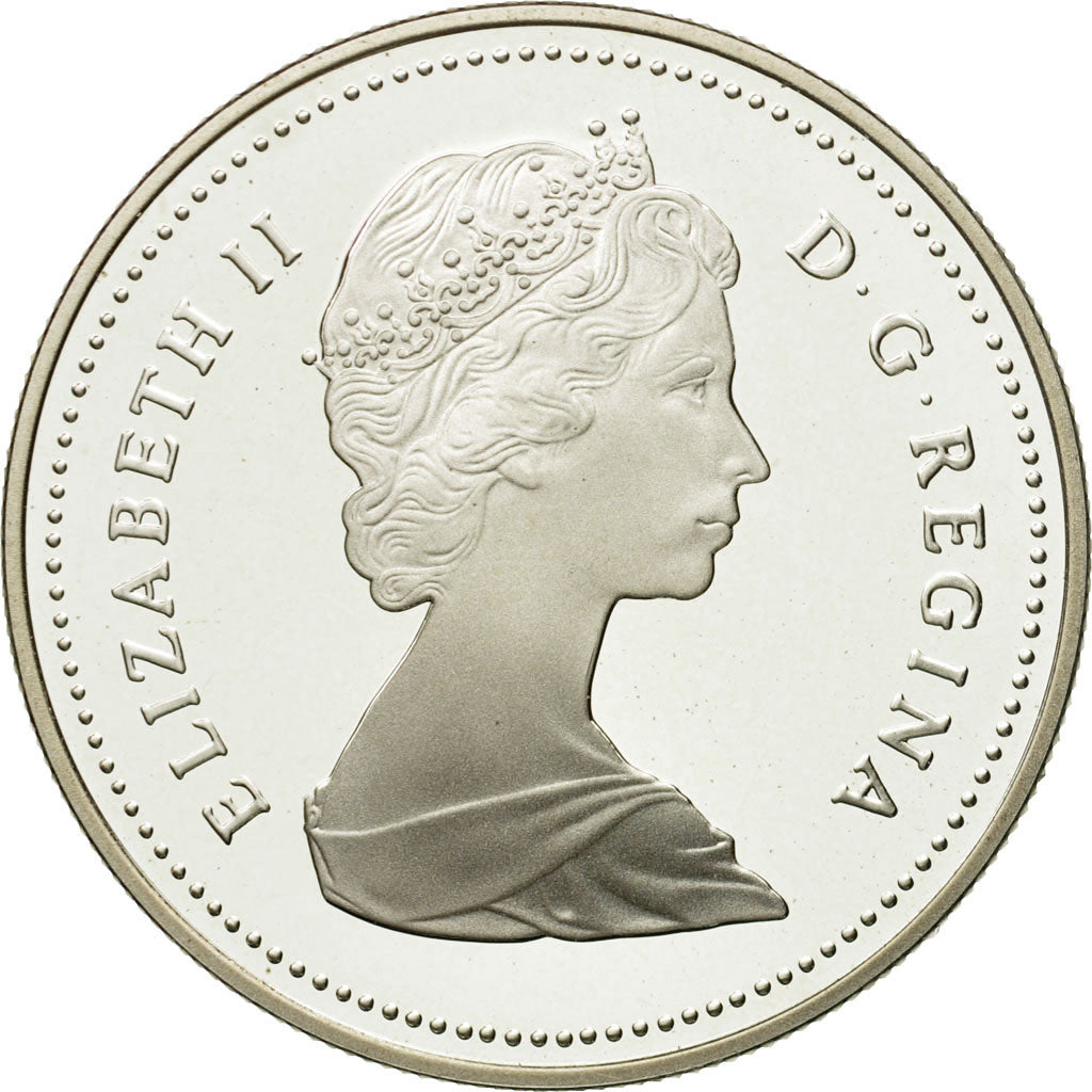 Coin, Canada, Elizabeth II, Dollar, 1987, Royal Canadian Mint, Ottawa