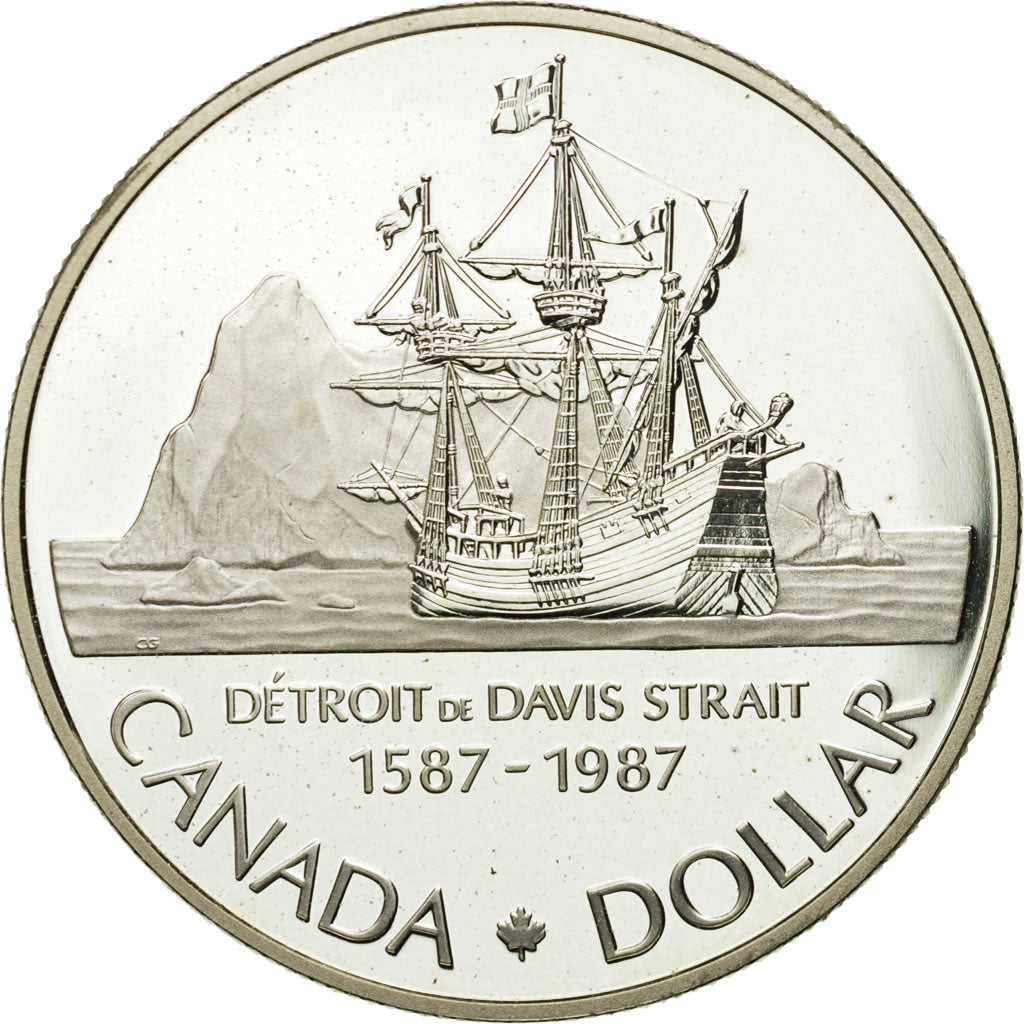 Coin, Canada, Elizabeth II, Dollar, 1987, Royal Canadian Mint, Ottawa