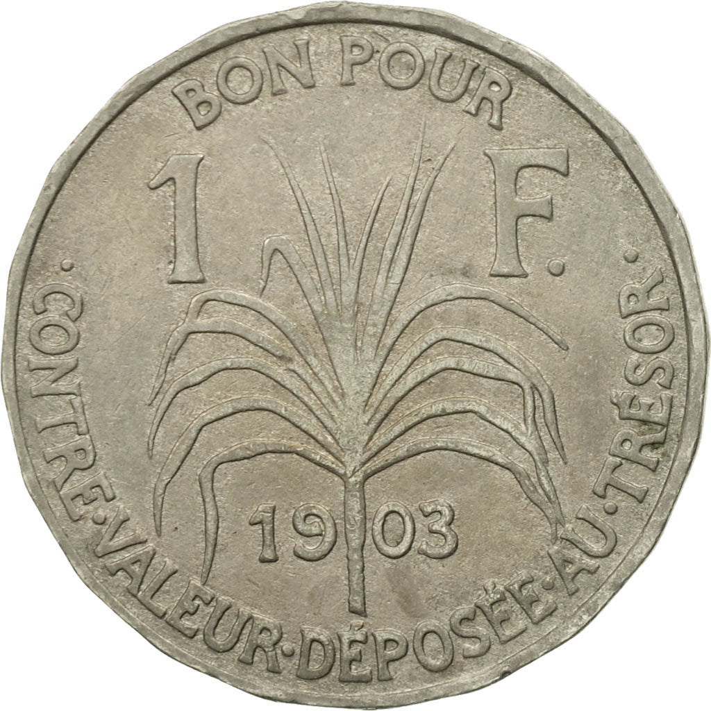 Coin, Guadeloupe, Franc, 1903, Paris, EF(40-45), Copper-nickel, KM:46