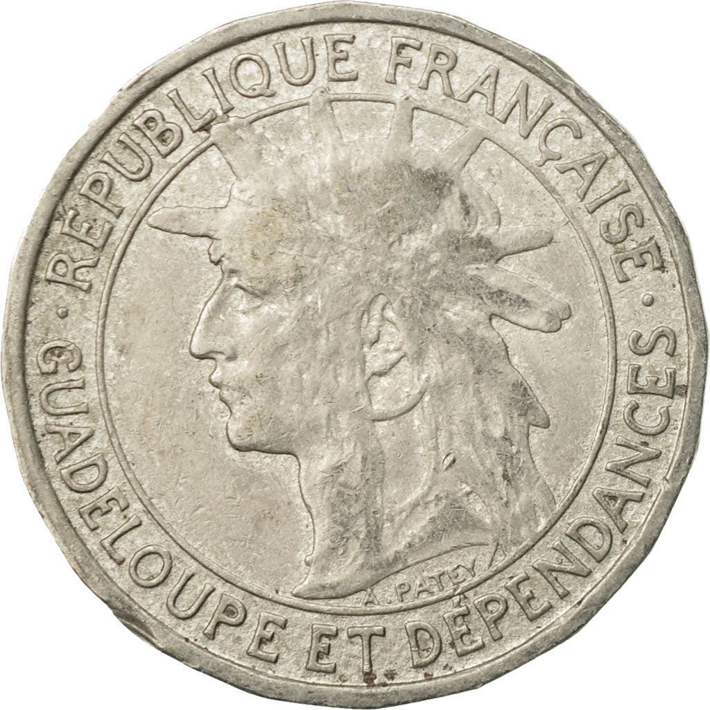 Coin, Guadeloupe, Franc, 1903, Paris, VF(20-25), Copper-nickel, KM:46