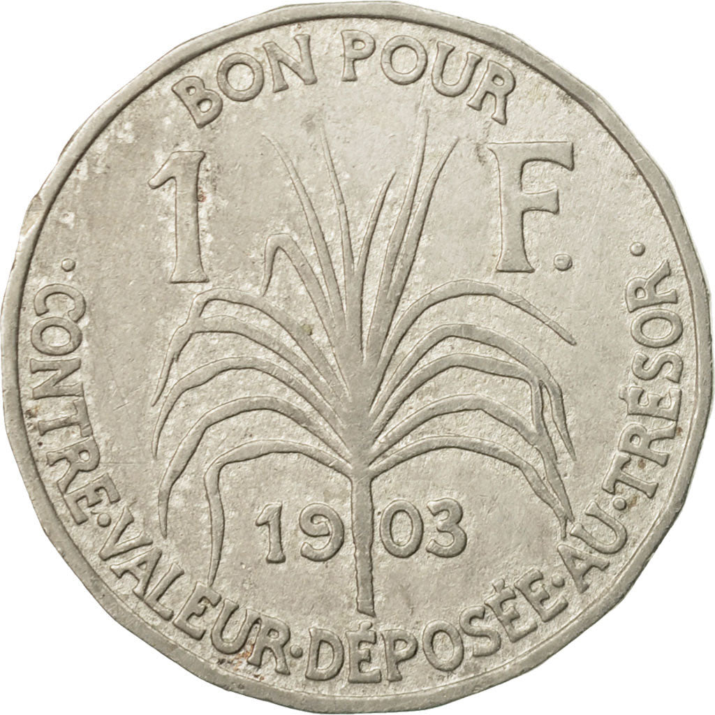 Coin, Guadeloupe, Franc, 1903, Paris, VF(20-25), Copper-nickel, KM:46