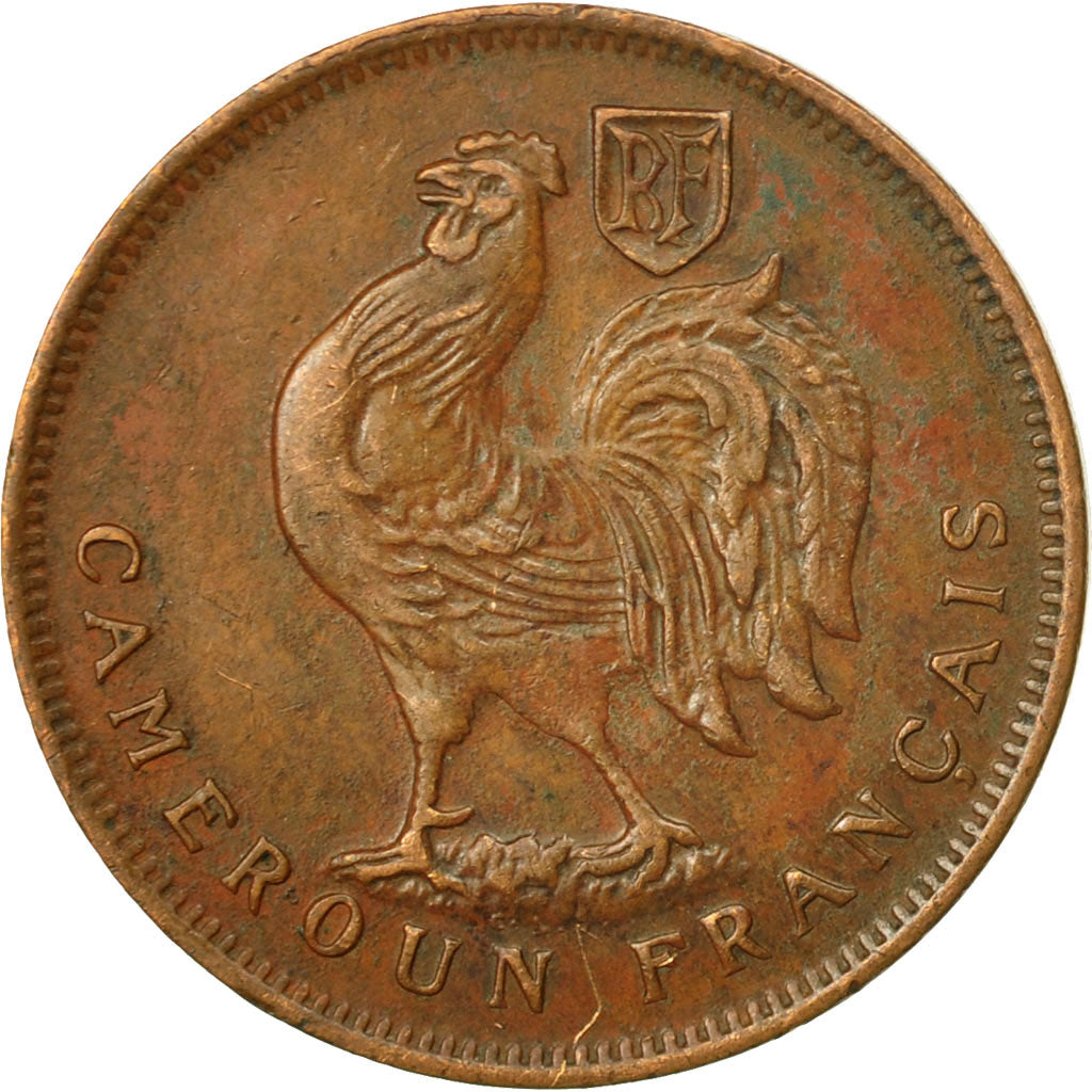 Coin, Cameroon, Franc, 1943, Pretoria, EF(40-45), Bronze, KM:5, Lecompte:16