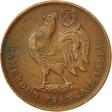 Coin, Cameroon, Franc, 1943, Pretoria, EF(40-45), Bronze, KM:5, Lecompte:16