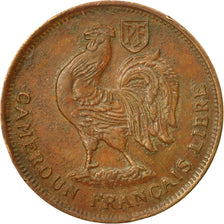 Coin, Cameroon, Franc, 1943, Pretoria, EF(40-45), Bronze, KM:5, Lecompte:16