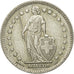 Moneda, Suiza, Franc, 1944, Bern, BC+, Plata, KM:24