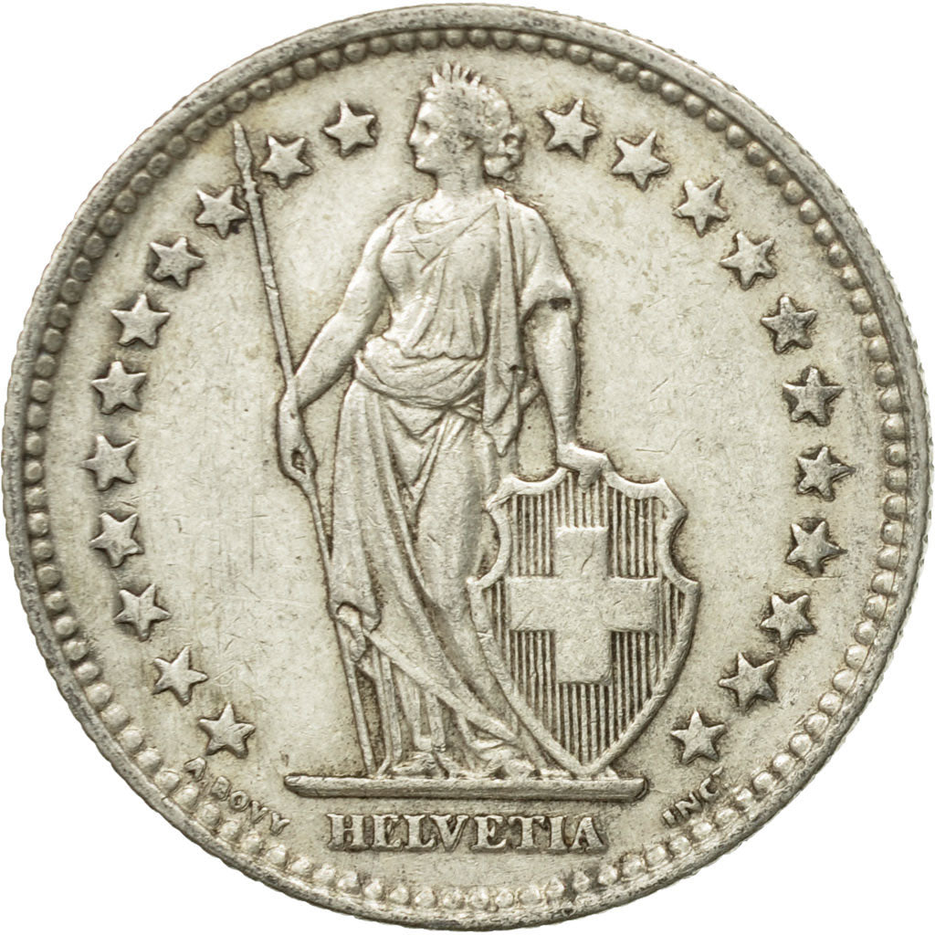 Münze, Schweiz, 2 Francs, 1939, Bern, SS+, Silber, KM:21