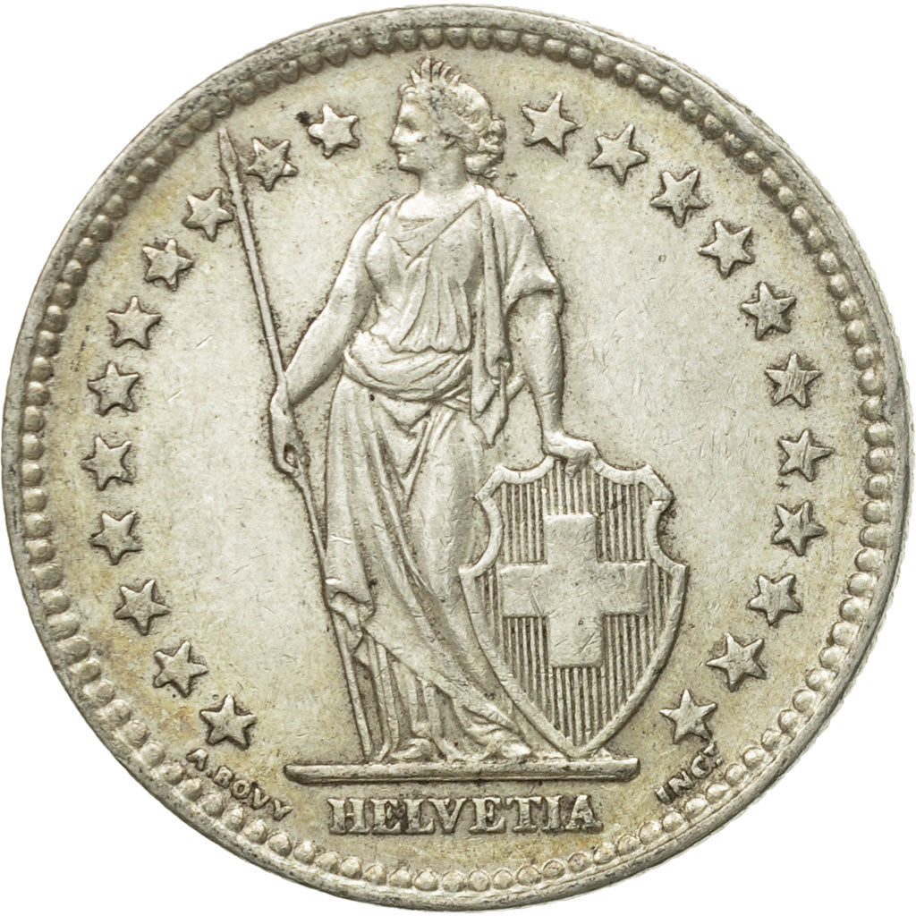 Coin, Switzerland, 2 Francs, 1941, Bern, AU(50-53), Silver, KM:21