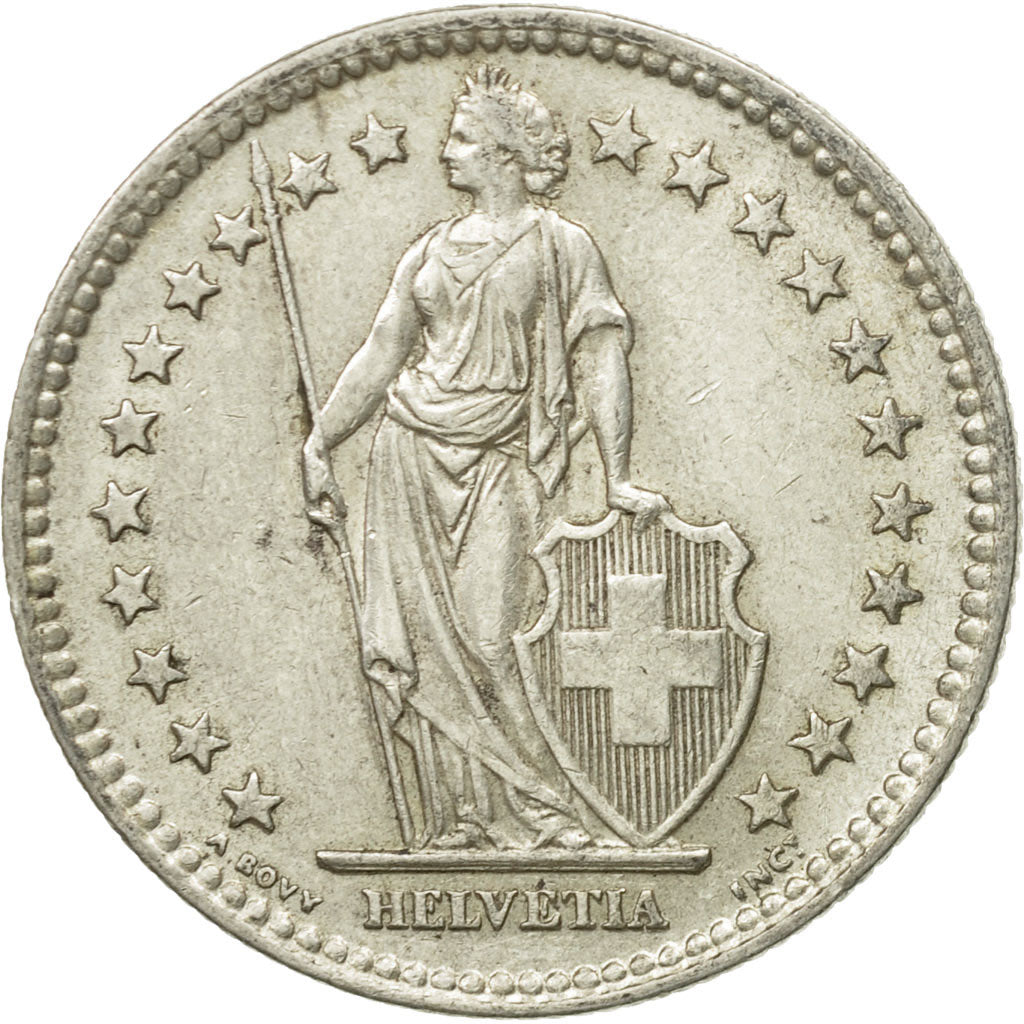 Coin, Switzerland, 2 Francs, 1941, Bern, EF(40-45), Silver, KM:21