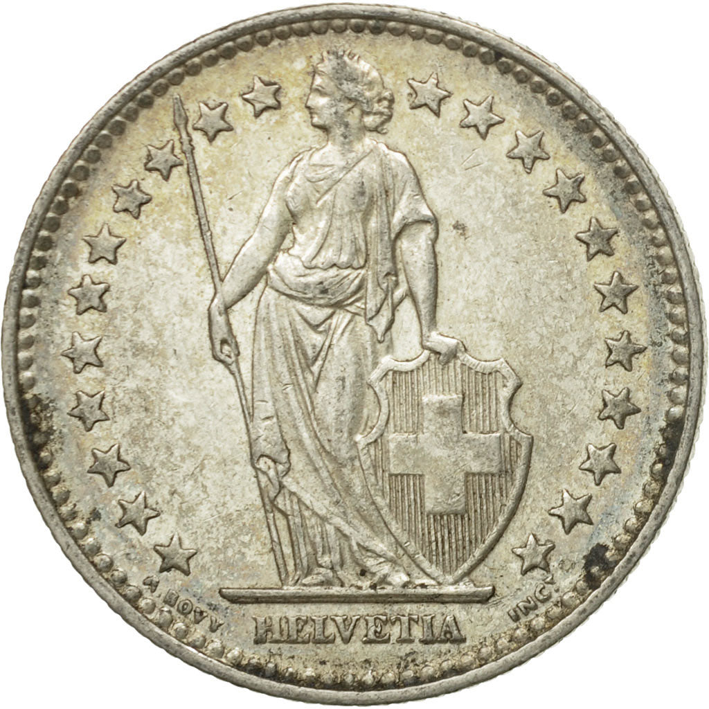Coin, Switzerland, 2 Francs, 1940, Bern, VF(30-35), Silver, KM:21