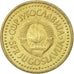 Moneda, Yugoslavia, Dinar, 1984, BC+, Níquel - latón, KM:86