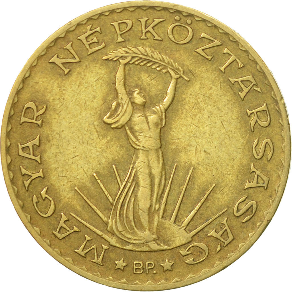 Moneda, Hungría, 10 Forint, 1986, Budapest, BC+, Aluminio - bronce, KM:636