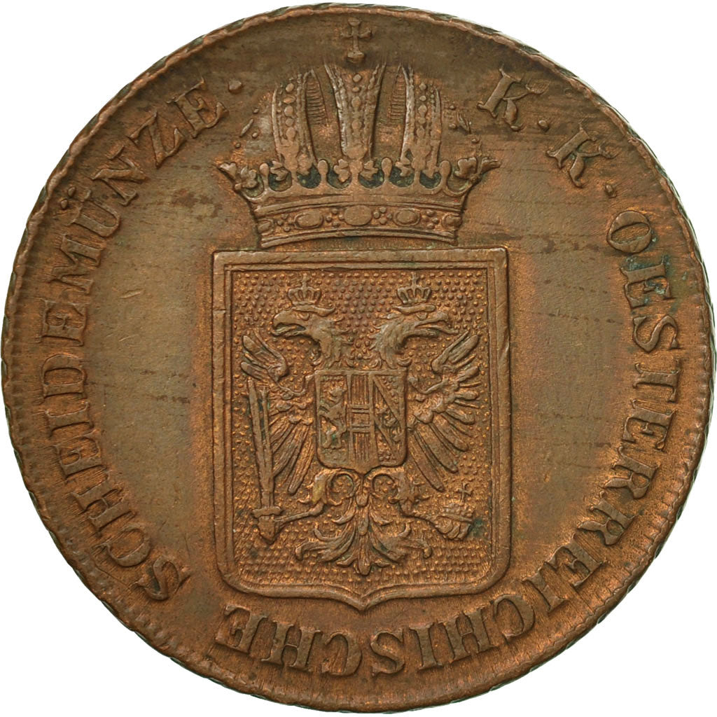 Moneta, Austria, Franz Joseph I, 2 Kreuzer, 1848, EF(40-45), Miedź, KM:2188