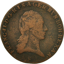 Moneda, Austria, Franz II (I), 3 Kreuzer, 1800, BC+, Cobre, KM:2115.3