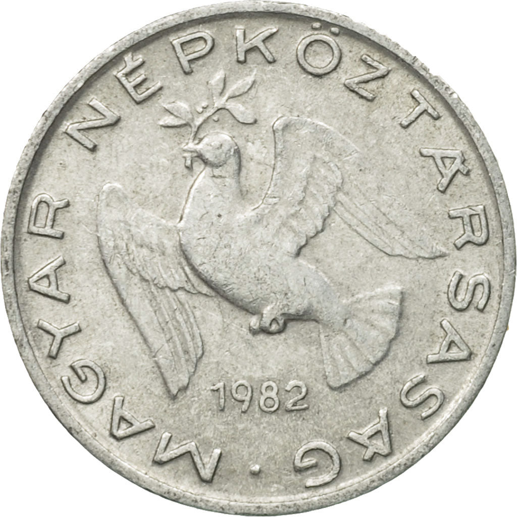 Moneta, Węgry, 10 Filler, 1982, Budapest, EF(40-45), Aluminium, KM:572
