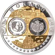 Monaco, Medaille, Europe, Rainier III, FDC, Zilver