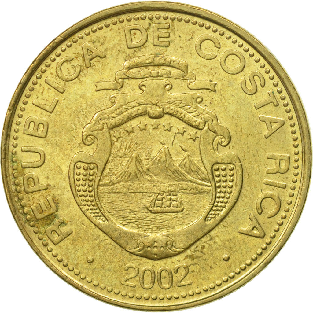 Coin, Costa Rica, 50 Colones, 2002, EF(40-45), Aluminum-Bronze, KM:231.1a
