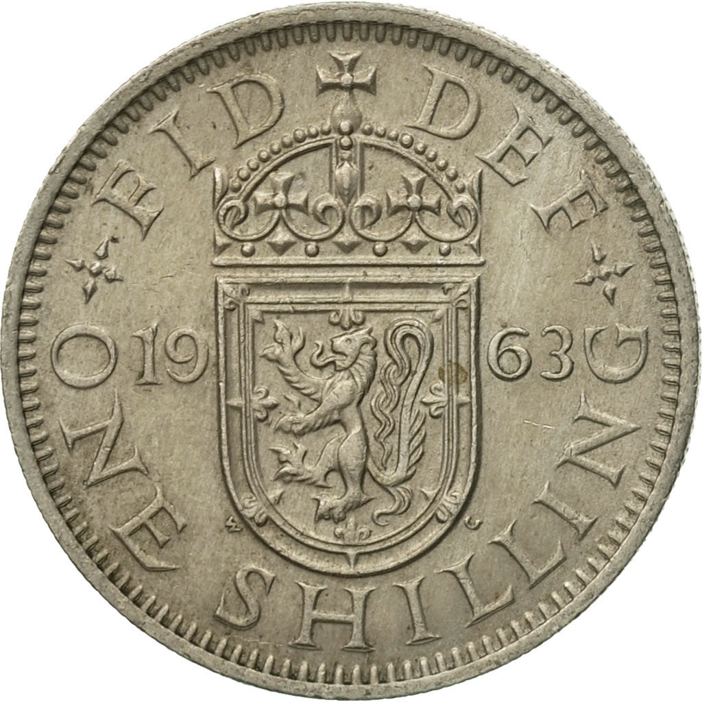 Coin, Great Britain, Elizabeth II, Shilling, 1963, EF(40-45), Copper-nickel