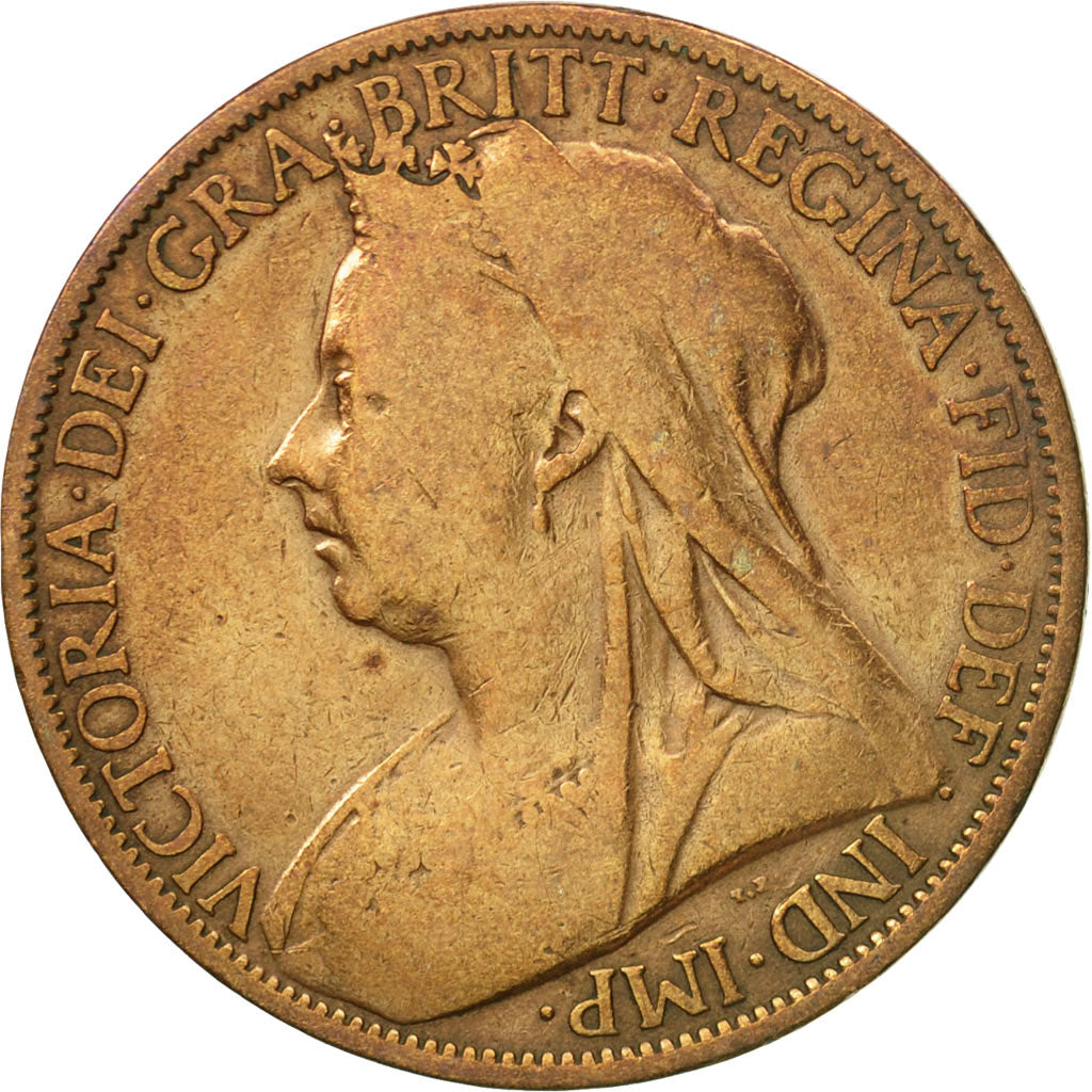 Monnaie, Grande-Bretagne, Victoria, Penny, 1900, TTB, Bronze, KM:790