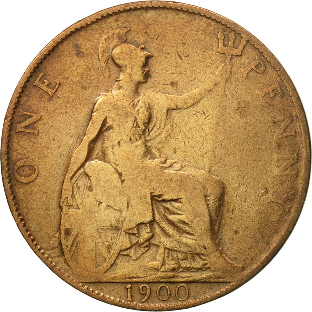 Monnaie, Grande-Bretagne, Victoria, Penny, 1900, TTB, Bronze, KM:790
