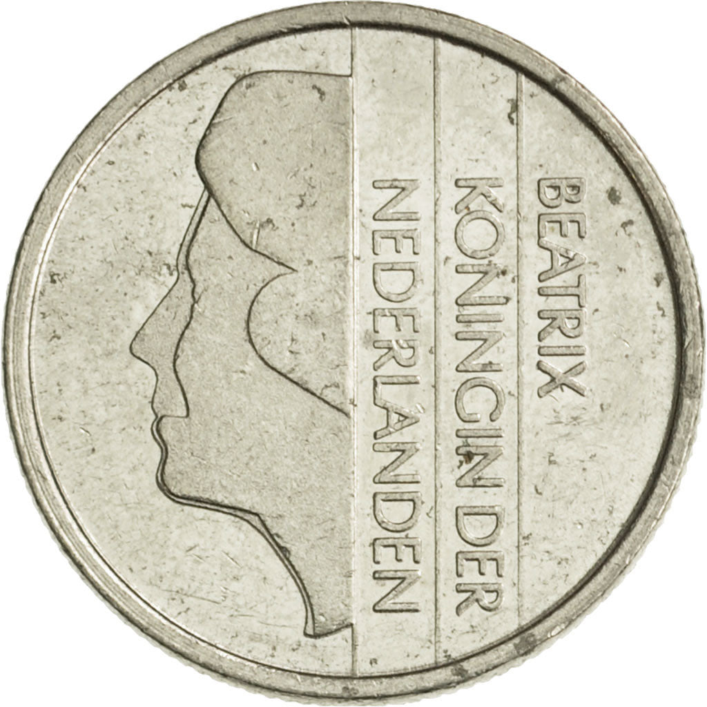 Moneda, Países Bajos, Beatrix, 25 Cents, 1998, MBC, Níquel, KM:204