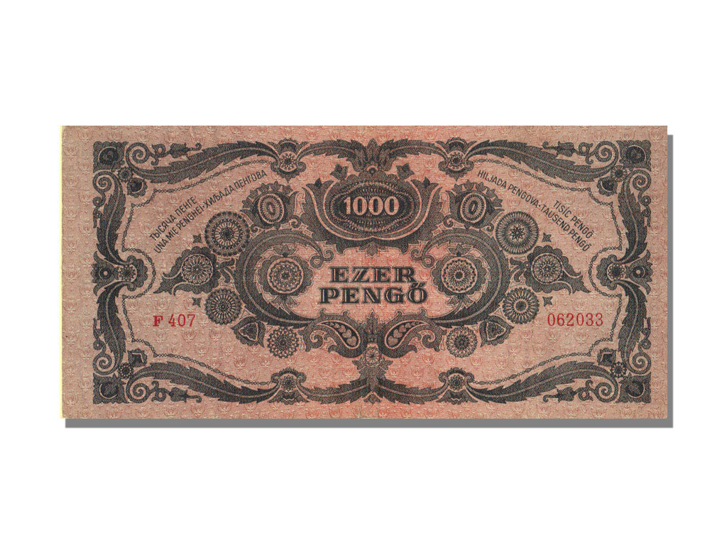 Hungary, 1000 Pengö, 1945, KM #118b, 1945-07-15, UNC(63), F 407
