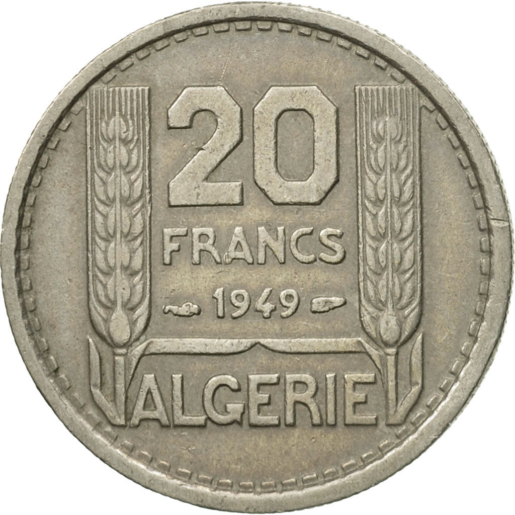 Monnaie, Algeria, 20 Francs, 1949, Paris, SUP, Copper-nickel, KM:91