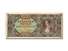 Hungary, 100,000 Pengö, 1945, KM #120a, 1945-10-23, UNC(60-62), M 136