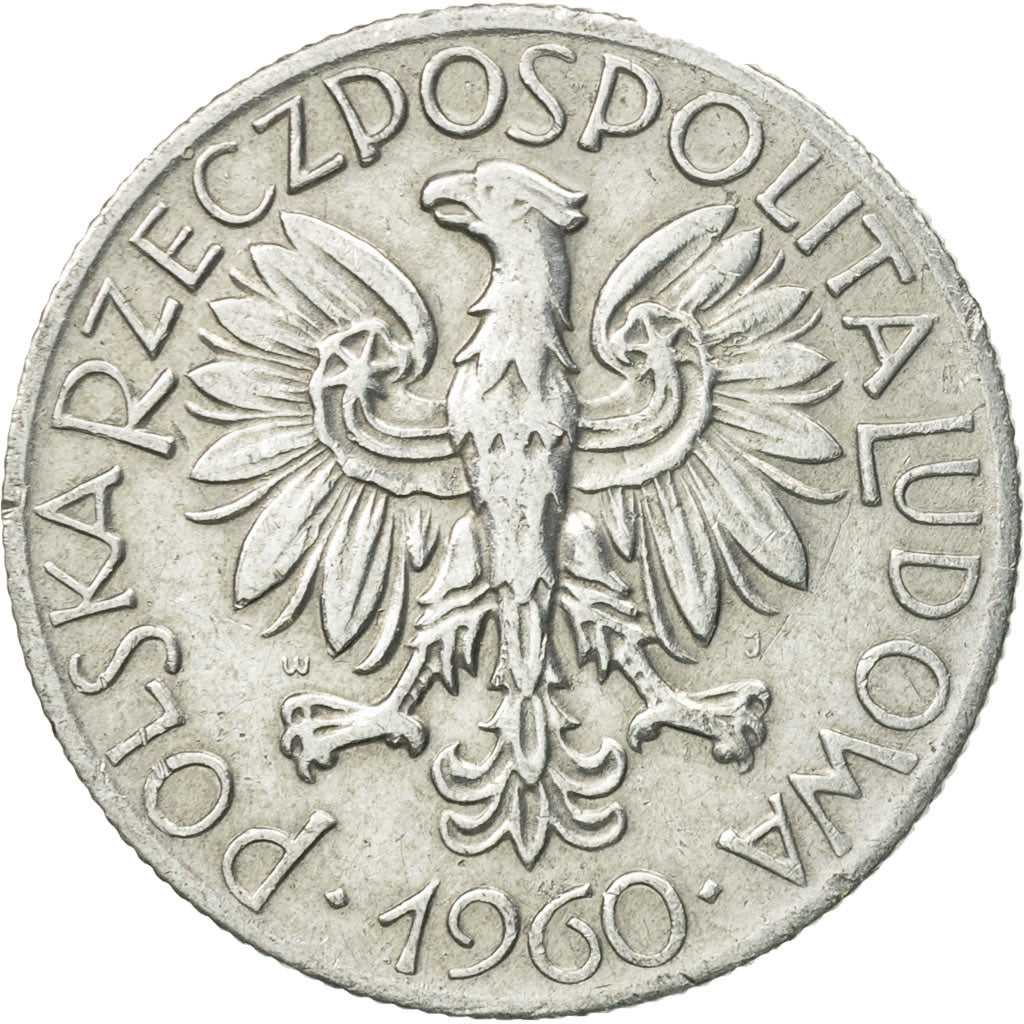 Monnaie, Pologne, 5 Zlotych, 1960, Warsaw, SUP+, Aluminium, KM:47