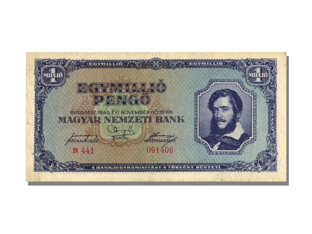 Hungary, 1,000,000 Pengö, 1945, KM #122, 1945-11-16, UNC(60-62), N 441