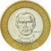 Moneta, Republika Dominikany, 5 Pesos, 2007, AU(50-53), Bimetaliczny, KM:89