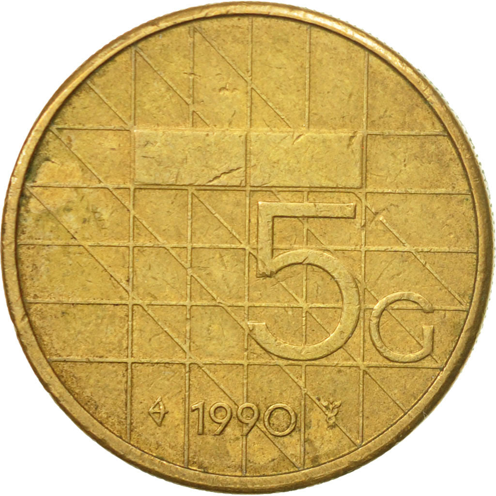 Monnaie, Pays-Bas, Beatrix, 5 Cents, 1990, TB+, Bronze, KM:202