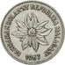 Moneda, Madagascar, 5 Francs, Ariary, 1967, Paris, MBC, Acero inoxidable, KM:10