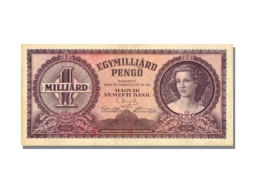 Hungary, 1 Billion Pengö, 1946, 1946-03-08, UNC(63)