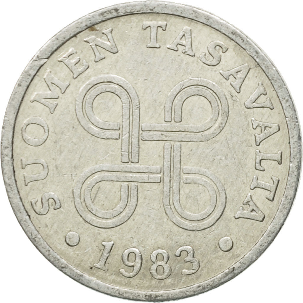 Coin, Finland, 5 Pennia, 1983, AU(50-53), Aluminum, KM:45a