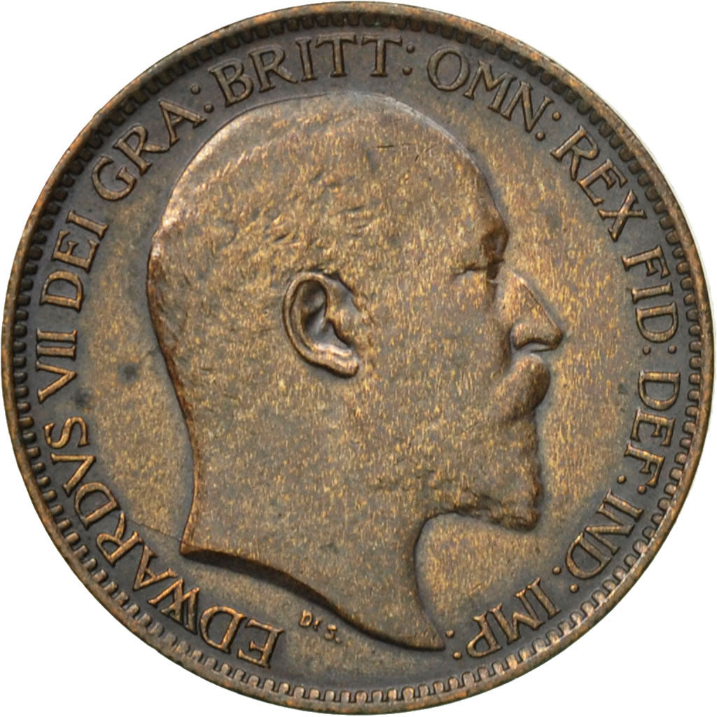 Coin, Great Britain, Edward VII, Farthing, 1903, VF(30-35), Bronze, KM:792