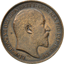 Moneta, Gran Bretagna, Edward VII, Farthing, 1903, MB+, Bronzo, KM:792