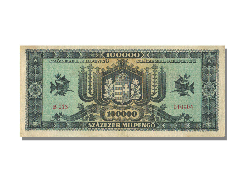 Banknote, Hungary, 100,000 Milpengö, 1946, 1946-04-29, KM:127, UNC(63)