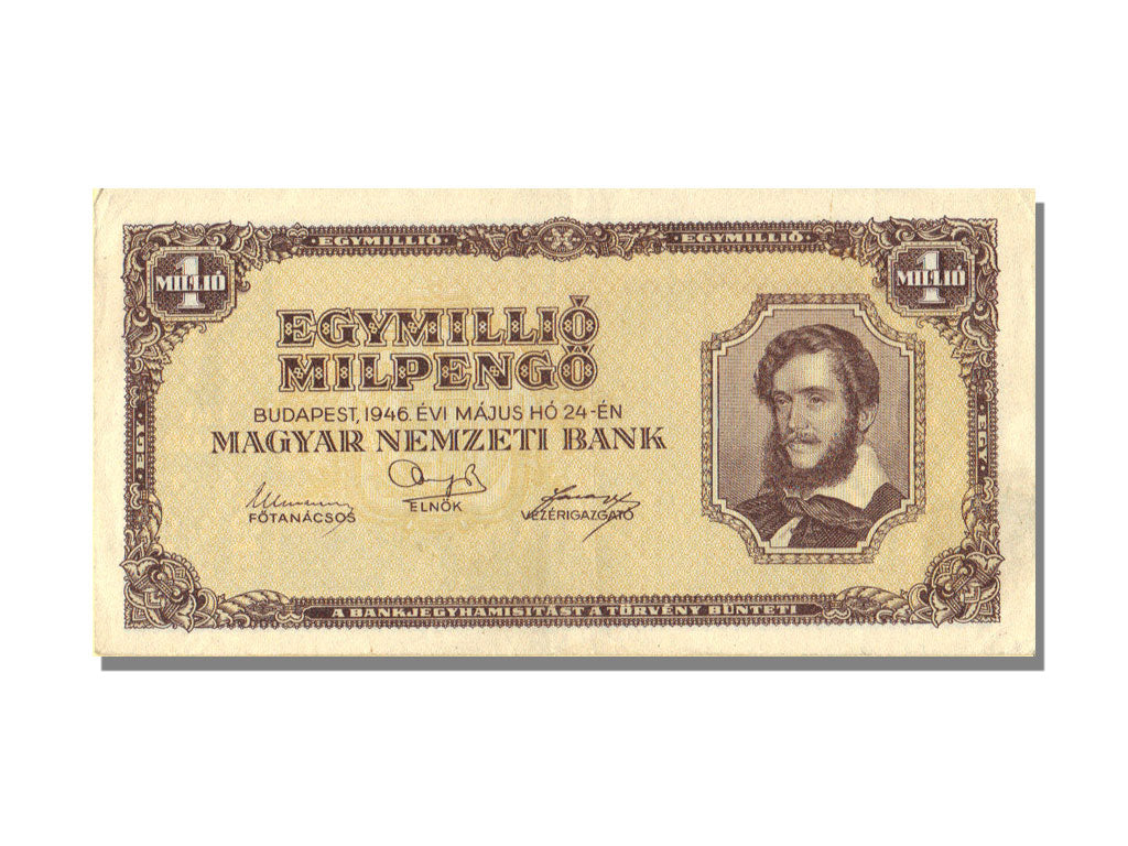 Hungary, 1 Million Milpengö, 1946, KM #128, 1946-05-24, UNC(63)